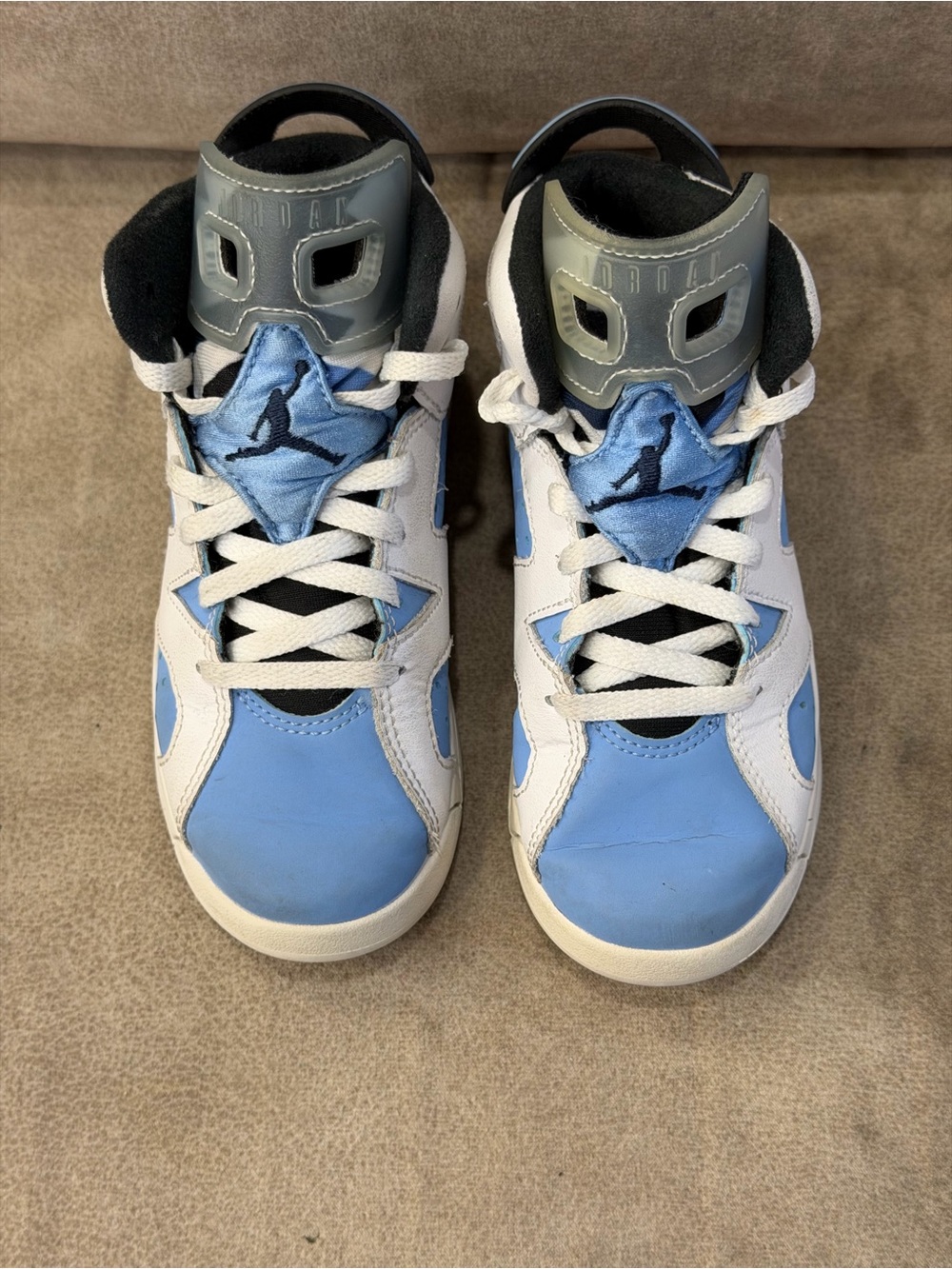 Air Jordan 6 Retro UNC White University Blue Toddler 12C DV3605-410